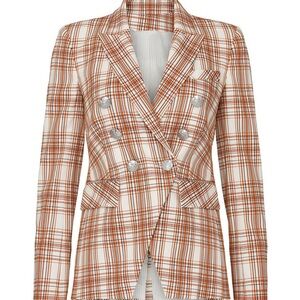Veronica Beard Plaid Miller Dickey Jacket